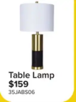 Leon's In The Abstract Table Lamp - White, Black, Gold offer