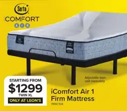 Leon's Serta iComfort AIR 1 Firm 11.5 offer