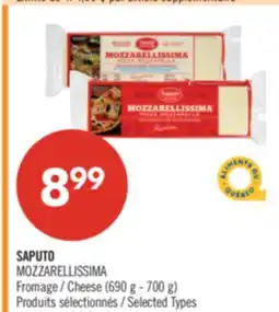 Pharmaprix SAPUTO MOZZARELLISSIMA Cheese (690 g - 700 g) offer