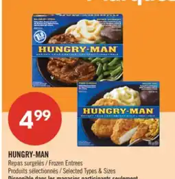 Pharmaprix HUNGRY-MAN Frozen Entrees offer