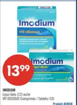 Pharmaprix IMMODIUM Liqui-Gels or Tablets 10 offer