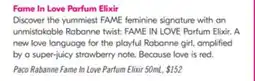 Pharmaprix Paco Rabanne Fame In Love Parfum Elixir offer