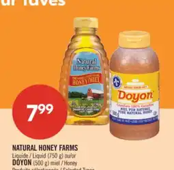 Pharmaprix NATURAL HONEY FARMS Liquid (750 g) or DOYON (500 g) Honey offer