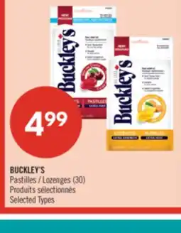 Pharmaprix BUCKLEY'S Lozenges offer
