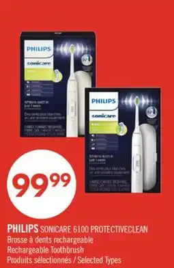 Pharmaprix PHILIPS SONICARE 6100 PROTECTIVECLEAN Rechargeable Toothbrush offer