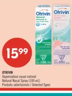 Pharmaprix OTRIVIN Natural Nasal Spray offer