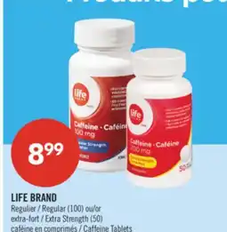 Pharmaprix LIFE BRAND Regular (100) or Extra Strength (50) offer