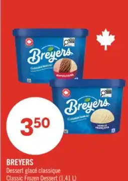 Pharmaprix BREYERS Classic Frozen Dessert offer