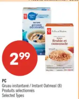 Pharmaprix PC Instant Oatmeal offer