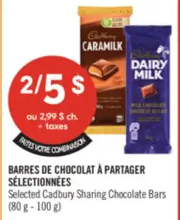 Pharmaprix Selected Cadbury Sharing Chocolate Bars offer