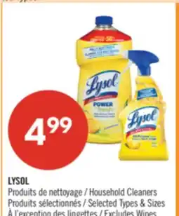 Pharmaprix LYSOL Household Cleaners offer
