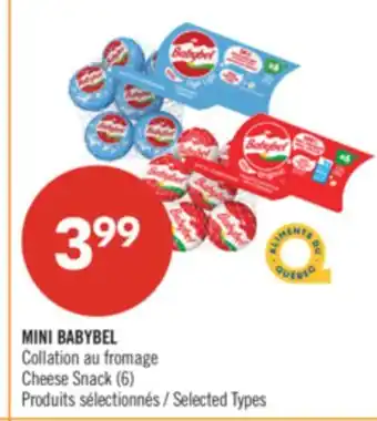 Pharmaprix MINI BABYBEL Cheese Snack offer
