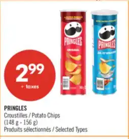 Pharmaprix PRINGLES Potato Chips offer