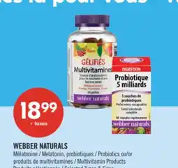 Pharmaprix WEBBER NATURALS Melatonin, Probiotics or Multivitamin Products offer