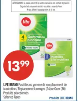 Pharmaprix LIFE BRAND Replacement Lozenges (24) or Gum (30) offer