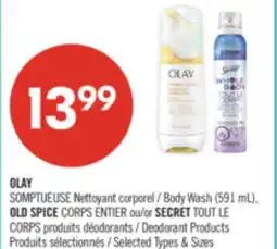 Pharmaprix OLAY SOMPTUEUSE Body Wash (591 mL), OLD SPICE CORPS or SECRET Deodorant Products offer