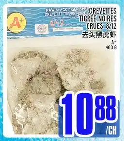 Marché Lian Tai CREVETTES TIGRÉE NOIRES CRUES 8/12 offer