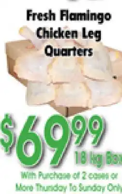 Danforth Food Market Fresh Flamingo Chicken Leg Quarters offer