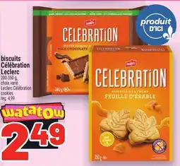 Metro BISCUITS CÉLÉBRATION LECLERC | LECLERC CÉLÉBRATION COOKIES offer