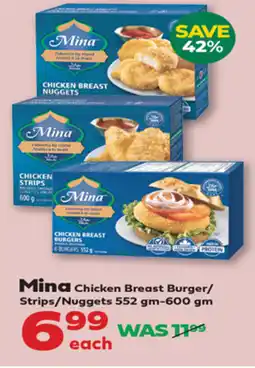 Iqbal Foods Mina Chicken Breast Burger Strips Nuggets offer