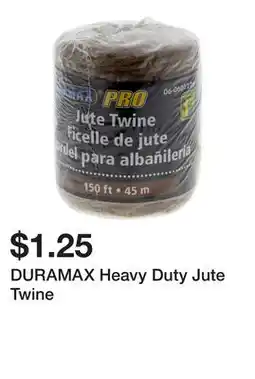 Dollarama DURAMAX Heavy Duty Jute Twine offer