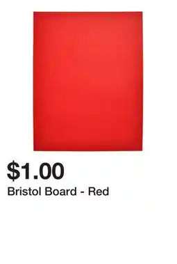Dollarama Bristol Board - Red offer