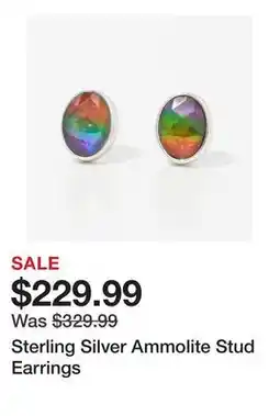 TSC Stores Sterling Silver Ammolite Stud Earrings offer