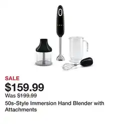 TSC Stores 50s-Style Immersion Hand Blender with Attachments offer