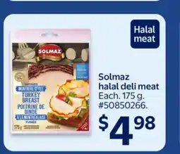 Walmart Solmaz halal deli meat offer