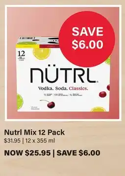 LCBO Nutrl Mix offer