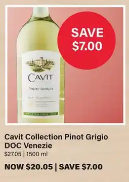 LCBO Cavit Collection Pinot Grigio DOC Venezie offer