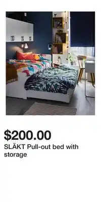 IKEA SLÄKT Pull-out bed with storage offer
