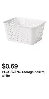 IKEA PLOGSVÄNG Storage basket, white offer