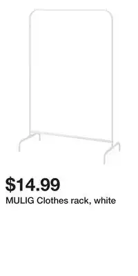 IKEA MULIG Clothes rack, white offer