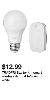 IKEA TRÅDFRI Starter kit, smart wireless dimmable/warm white offer