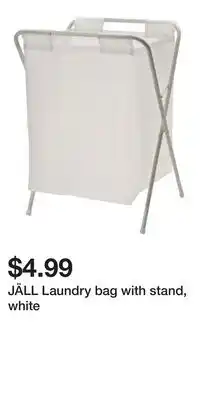 IKEA JÄLL Laundry bag with stand, white offer