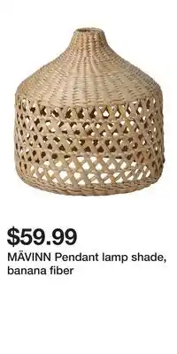 IKEA MÄVINN Pendant lamp shade, banana fiber offer