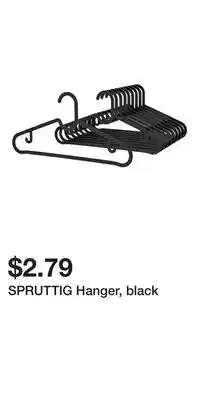 IKEA SPRUTTIG Hanger, black offer