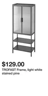 IKEA TROFAST Frame, light white stained pine offer