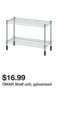 IKEA OMAR Shelf unit, galvanized offer