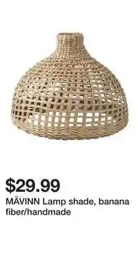 IKEA MÄVINN Lamp shade, banana fiber/handmade offer