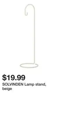IKEA SOLVINDEN Lamp stand, beige offer