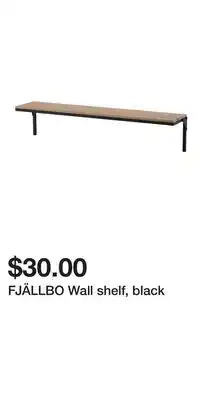 IKEA FJÄLLBO Wall shelf, black offer