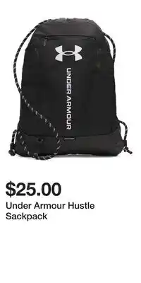 Sport Chek Under Armour Hustle Sackpack offer