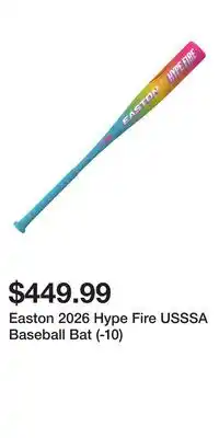 Sport Chek Easton 2026 Hype Fire USSSA Baseball Bat (-10) offer
