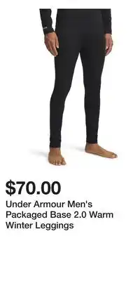 Sport Chek Under Armour Men's Packaged Base 2.0 Warm Winter Leggings offer