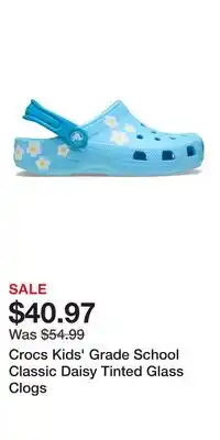 Sport Chek Crocs Kids' Grade School Classic Daisy Tinted Glass Clogs offer