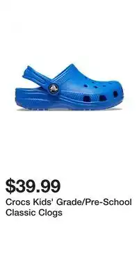 Sport Chek Crocs Kids' Grade/Pre-School Classic Clogs offer