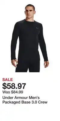 Sport Chek Under Armour Men's Packaged Base 3.0 Crew offer