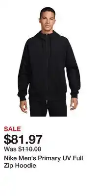 Sport Chek Nike Men's Primary UV Full Zip Hoodie offer